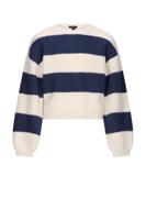 NoBell winter sweater meisjes - navy blauw - Kate - gebreid, colorblock