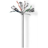 Netwerk Kabel Rol | CAT6 | Solid | S/FTP | CCA | 100.0 m | Binnenshuis | Rond | PVC | Grijs | Gift B - thumbnail