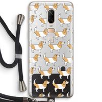 Doggy: OnePlus 6 Transparant Hoesje met koord