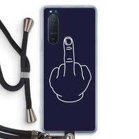 F**k U: Sony Xperia 5 II Transparant Hoesje met koord
