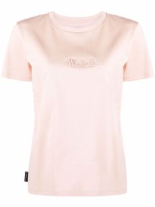 Woolrich t-shirt à logo débossé - Rose