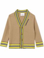 Burberry Kids cardigan à rayures Icon - Tons neutres - thumbnail