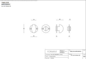 FORMANI | toiletgarnituur messing ongelakt | Formani | TIMELESS | MRR38MWC