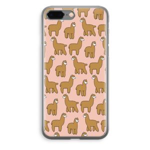 Alpacas: iPhone 8 Plus Transparant Hoesje