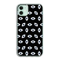 Eyes pattern: iPhone 11 Transparant Hoesje