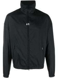 Courrèges veste à logo brodé - Noir