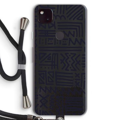 Marrakech print: Pixel 4a 5G Transparant Hoesje met koord