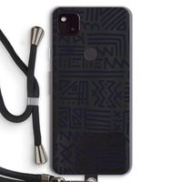 Marrakech print: Pixel 4a 5G Transparant Hoesje met koord