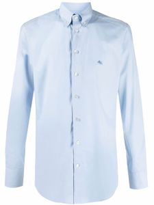 ETRO chemise à logo brodé - Bleu