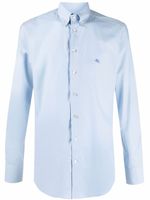 ETRO chemise à logo brodé - Bleu