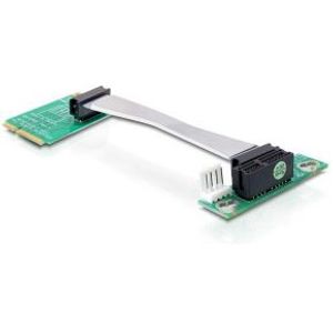 DeLOCK 41370 Mini PCI Express PCI Express x1 Multi kleuren kabeladapter/verloopstukje