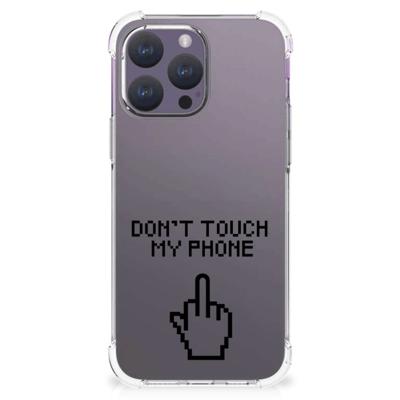 iPhone 15 Pro Max Anti Shock Case Finger Don't Touch My Phone iPhone 15 Pro Max Anti Shock Case Finger Don't Touch My Phone