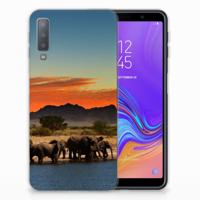 Samsung Galaxy A7 (2018) | TPU Hoesje | Olifanten