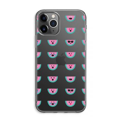 Smiley watermeloenprint: iPhone 11 Pro Max Transparant Hoesje