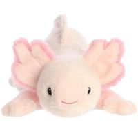 Pluche knuffeldier  Axolotl - roze - 37 cm - Waterdieren thema   -