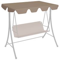 VidaXL Vervangingsluifel voor schommelbank 188/168x145/110 cm taupe
