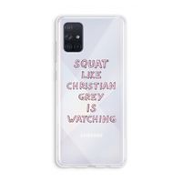 Christian Grey: Galaxy A71 Transparant Hoesje