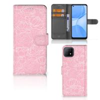OPPO A73 5G Hoesje White Flowers OPPO A73 5G Hoesje White Flowers