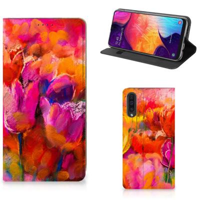 Bookcase Samsung Galaxy A50 Tulips Bookcase Samsung Galaxy A50 Tulips