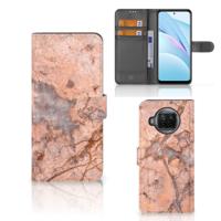 Xiaomi Mi 10T Lite | Bookcase | Marmer Oranje | Portemonnee hoesje