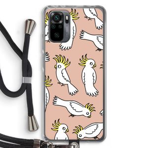 Papegaai: Xiaomi Redmi Note 10 Pro Transparant Hoesje met koord