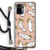 Papegaai: Xiaomi Redmi Note 10 Pro Transparant Hoesje met koord
