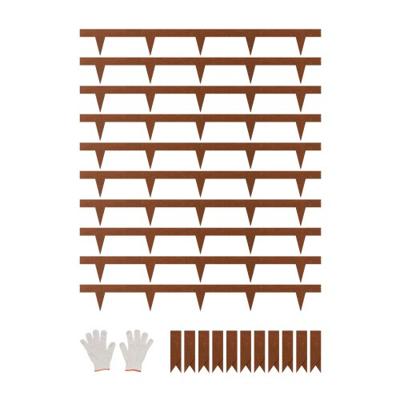 VEVOR gazonrandenset van 10 metalen bedranden 1016x114,3x1,5mm