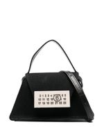 MM6 Maison Margiela mini sac à plaque signature - Noir - thumbnail