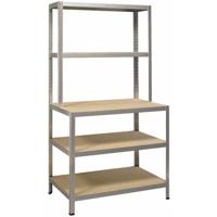 IRONSIDE 100855 Stellingkast compleet Metaal, Hout