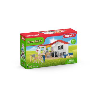 schleich FARM WORLD dierenartspraktijk met dieren 42502