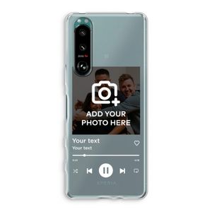 Music Player: Sony Xperia 5 III Transparant Hoesje