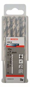 Bosch Accessoires Metaalboren HSS-G, Standard 7 x 69 x 109 mm 10st - 2608595070