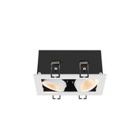 SLV Vierkante led inbouwspot Kadux Double 2x Led - wit - 3000K 1007560