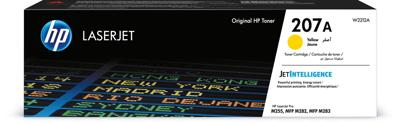 HP toner 207A, 1.250 pagina&apos;s, OEM W2212A, geel