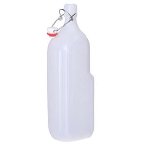 CM beugelfles/weckfles/waterfles container - wit - kunststof - 1,5 liter