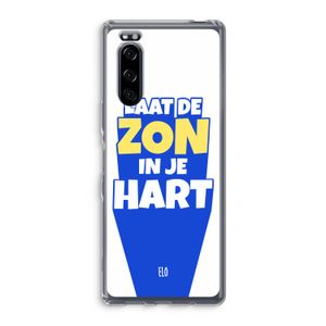 Laat de zon in je hart: Sony Xperia 5 Transparant Hoesje