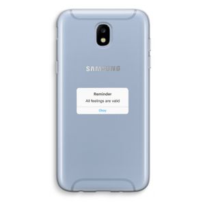 Reminder: Samsung Galaxy J5 (2017) Transparant Hoesje