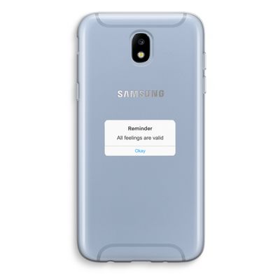 Reminder: Samsung Galaxy J5 (2017) Transparant Hoesje
