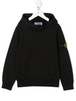 Stone Island Junior hoodie à logo - Noir