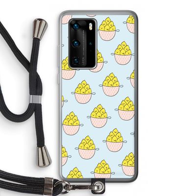 Citroenen: Huawei P40 Pro Transparant Hoesje met koord