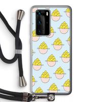Citroenen: Huawei P40 Pro Transparant Hoesje met koord