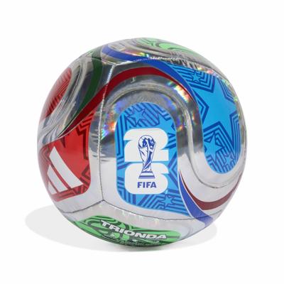 adidas WK 2026 Trionda Training Foil Voetbal Maat 5 Zilver Rood Blauw Groen