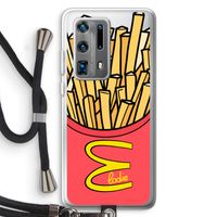 McElodie: Huawei P40 Pro Plus Transparant Hoesje met koord