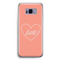Best heart: Samsung Galaxy S8 Transparant Hoesje - thumbnail