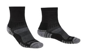 Bridgedale Lightweight Merino Performance 3/4 Crew Heren Wandelsok Black/Silver L