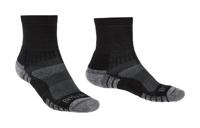 Bridgedale Lightweight Merino Performance 3/4 Crew Heren Wandelsok Black/Silver L