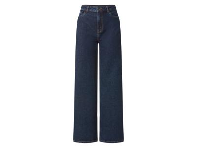 esmara Dames jeans - Wide leg (Donkerblauw, 46)