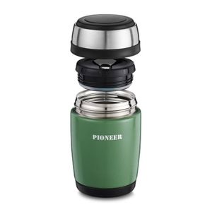 Pioneer - Vacuum Thermos Voedselcontainer 0,38L - Metallic Groen - Pioneer