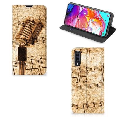 Samsung Galaxy A70 Stand Case Bladmuziek