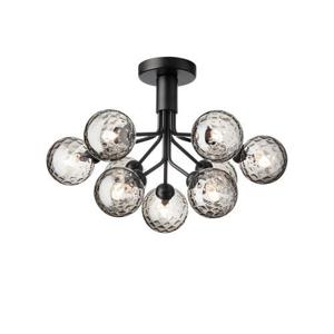 Nuura Apiales 9 Plafondlamp - Zwart - Gerookt glas